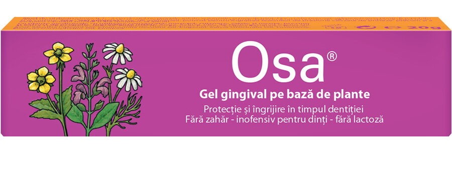 Igiena orala - OSA GEL GINGIVAL PE BAZA DE PLANTE * 20 G, farmacom.ro