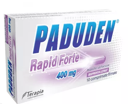 Medicamente fara reteta (OTC) - Paduden Rapid Forte, 400 mg, 10 comprimate, farmacom.ro