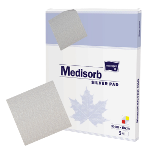 Comprese si pansamente - PANS MEDISORB SILVER ADEZ.CU AG 10 X 20 CM * 5 BUC 899455, farmacom.ro