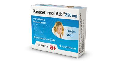 Medicamente fara reteta (OTC) - PARACETAMOL 250 MG COPII * 6 SUP ATB, farmacom.ro