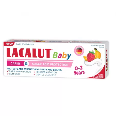 Igiena si ingrijire copii - PASTA DE DINTI LACALUT BABY 0-2 ANI PROTECTIE ANTICARIE  * 55 ML, farmacom.ro
