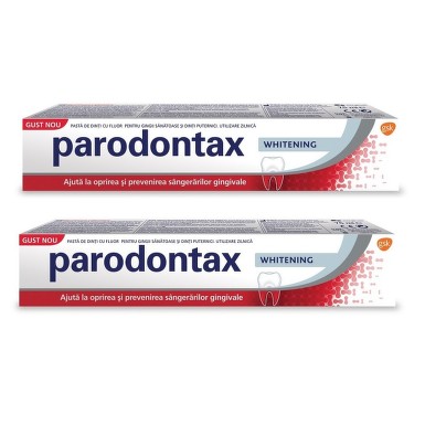 Frumusete si ingrijire - PASTA DE DINTI PARODONTAX WHITENING * 75 ML 1+1 50% REDUCERE, farmacom.ro