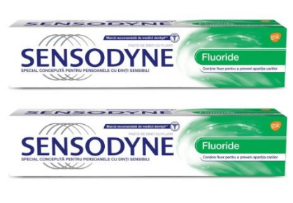 Frumusete si ingrijire - PASTA DE DINTI SENSODYNE FLUOR * 100 ML 1+1 50% REDUCERE LA AL 2-LEA PRODUS, farmacom.ro