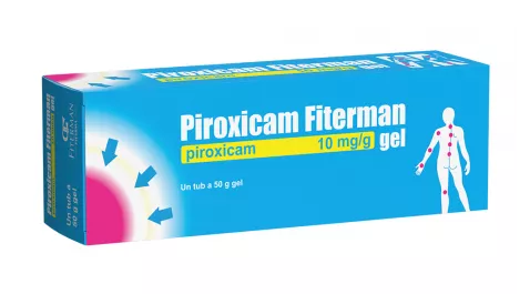 Medicamente fara reteta (OTC) - Piroxicam gel, 10 mg/g, 50 g, Fiterman, farmacom.ro