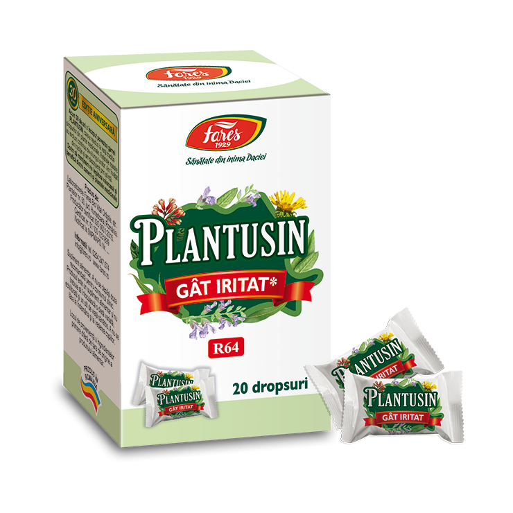 Suplimente alimentare - PLANTUSIN GAT IRITAT * 20 DROPSURI FARES, farmacom.ro