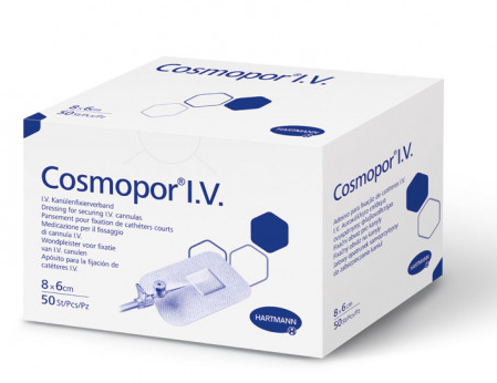 Aparatura si dispozitive medicale - PLASTURI COSMOPOR I.V.FIXARE BRANULE 8 X 6 CM * 50 BUC 900805, farmacom.ro