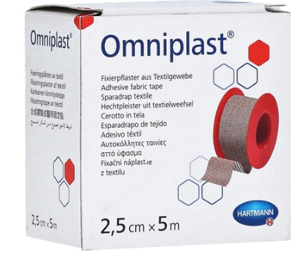 Aparatura si dispozitive medicale - PLASTURE OMNIPLAST TEXTIL 2.5 CM * 5 M 900441, farmacom.ro