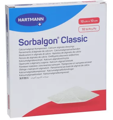 Aparatura si dispozitive medicale - PANSAMENT SORBALGON 10CM/10CM * 10 BUC 999013, farmacom.ro