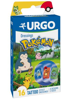 Plasturi - PLASTURI URGO POKEMON TATTOO * 16 BUC, farmacom.ro