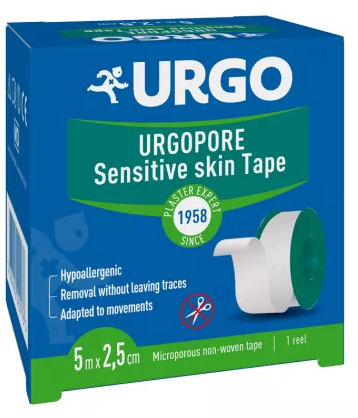 Plasturi - PLASTURI URGO PORE 5 M * 2.5 CM, farmacom.ro