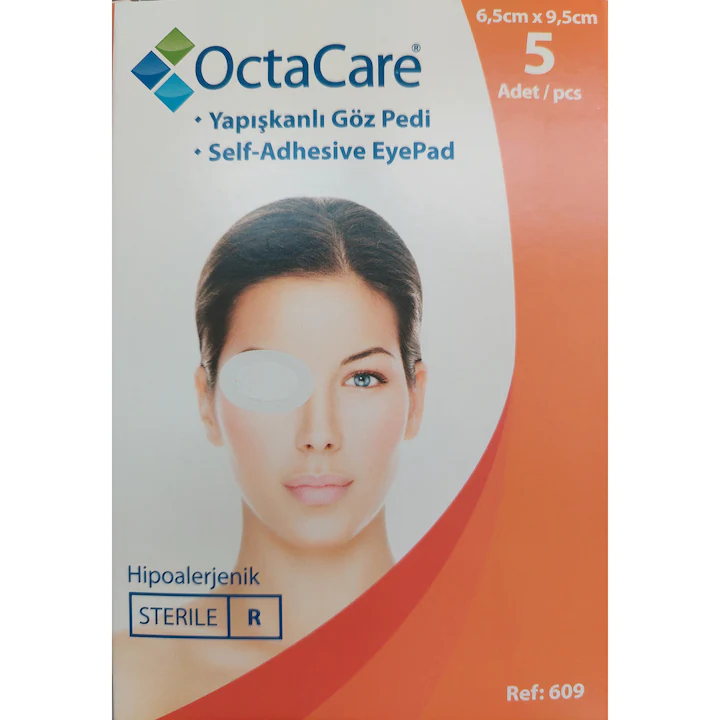 Plasturi - PLASTURI OCULARI STERILI ADULTI 6.5*9.5 CM * 5 BUC OCTA 609, farmacom.ro