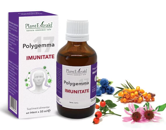 Tincturi si uleiuri - POLYGEMMA NR. 17 (IMUNITATE) * 50 ML, farmacom.ro