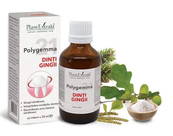 Tincturi si uleiuri - POLYGEMMA NR. 21 (DINTI-GINGII) * 50 ML, farmacom.ro