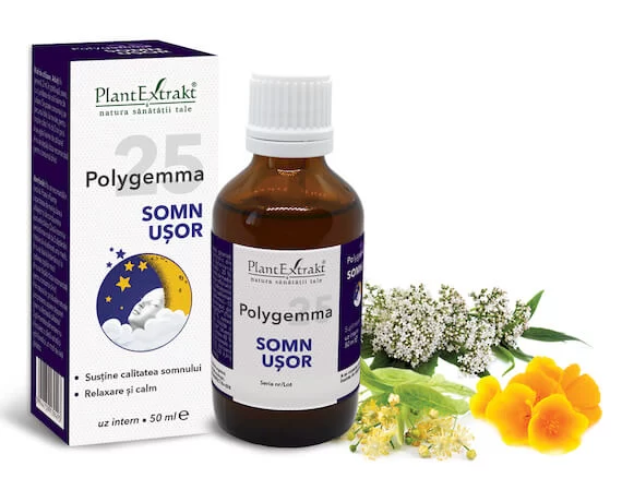 Tincturi si uleiuri - POLYGEMMA NR. 25 (SOMN USOR) * 50 ML, farmacom.ro