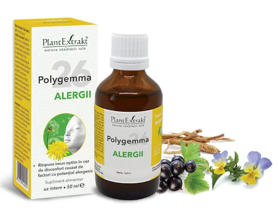 Tincturi si uleiuri - POLYGEMMA NR. 26 (ALERGII) * 50 ML, farmacom.ro