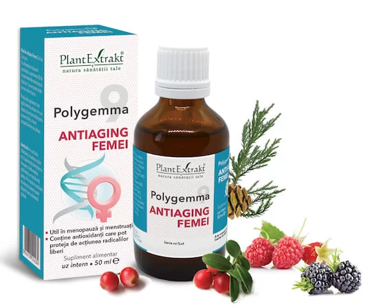 Tincturi si uleiuri - POLYGEMMA NR. 9 (FEMEI 50+) * 50 ML, farmacom.ro