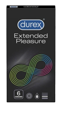 Protectie si lubrifianti - PREZERVATIVE DUREX EXTENDED PLEASURE * 6 BUC, farmacom.ro