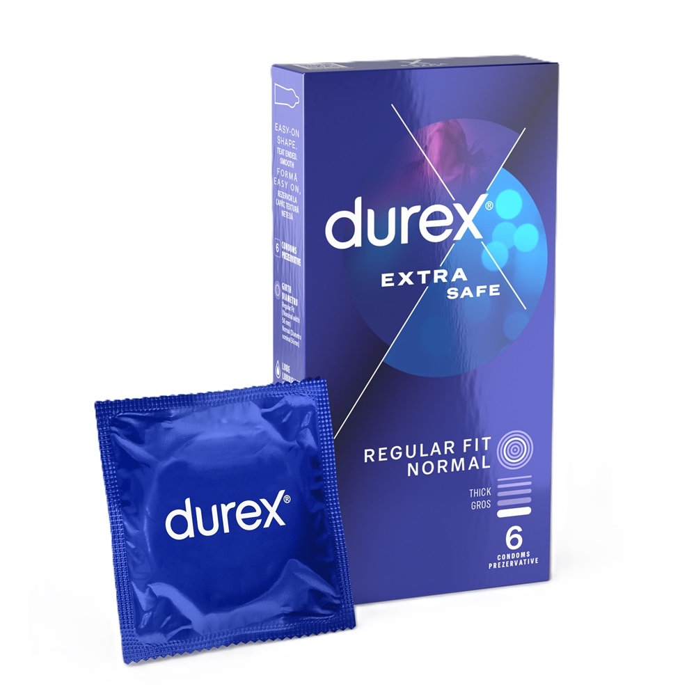 Prezervative/Lubrifianti/Accesorii - PREZERVATIVE DUREX EXTRA SAFE * 6 BUC, farmacom.ro