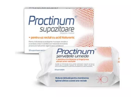 Vitamine si suplimente - PROCTINUM * 10 SUPOZ + PROCTINUM SERVETELE UMEDE * 72 BUC, farmacom.ro