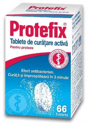 Ingrijire personala - PROTEFIX TABLETE DE CURATARE * 66 TB, farmacom.ro