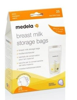 Mama si copilul - PUNGI DE COLECTARE LAPTE MATERN * 25 BUC PUMP&SAVE MEDELA, farmacom.ro