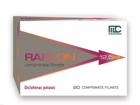 Medicamente fara reteta (OTC) - Raplon 12.5 mg, 20 comprimate, Medochemie, farmacom.ro