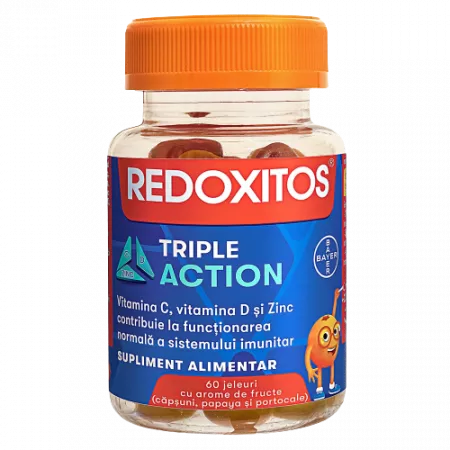 Suplimente alimentare - REDOXITOS TRIPLE ACTION * 60 JELEURI, farmacom.ro