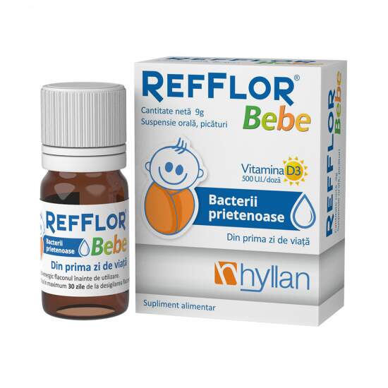 Probiotice, prebiotice - REFFLOR BEBE * 9 G SUSPENSIE ORALA, farmacom.ro