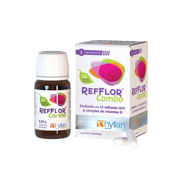 Probiotice, prebiotice - REFFLOR COMBO * 10 CPS, farmacom.ro