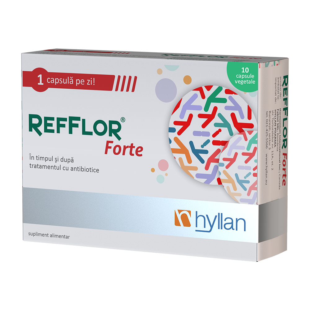 Probiotice, prebiotice - REFFLOR FORTE ADULTI * 10 CPS, farmacom.ro