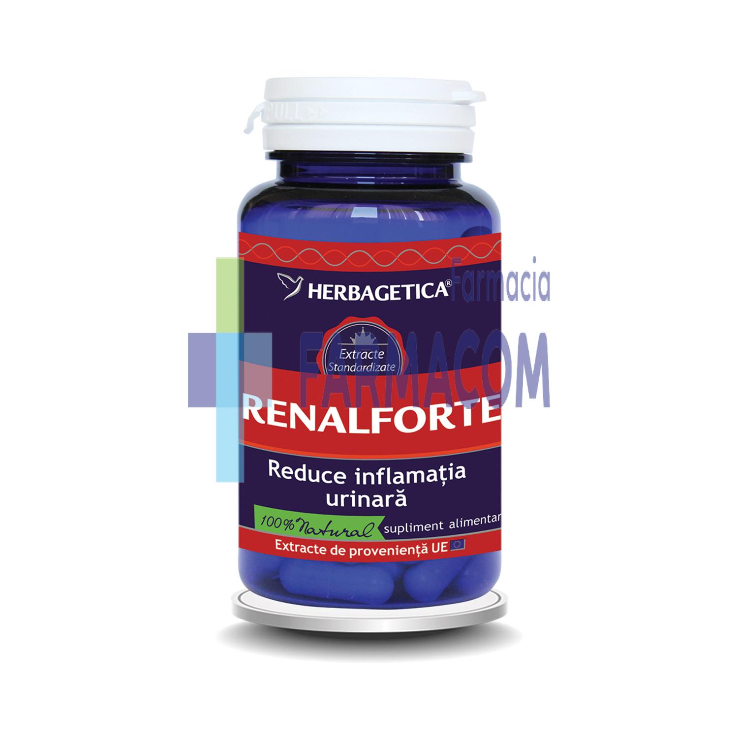 Afectiuni renale - RENAL FORTE * 30 CPS  HERBAGETICA, farmacom.ro