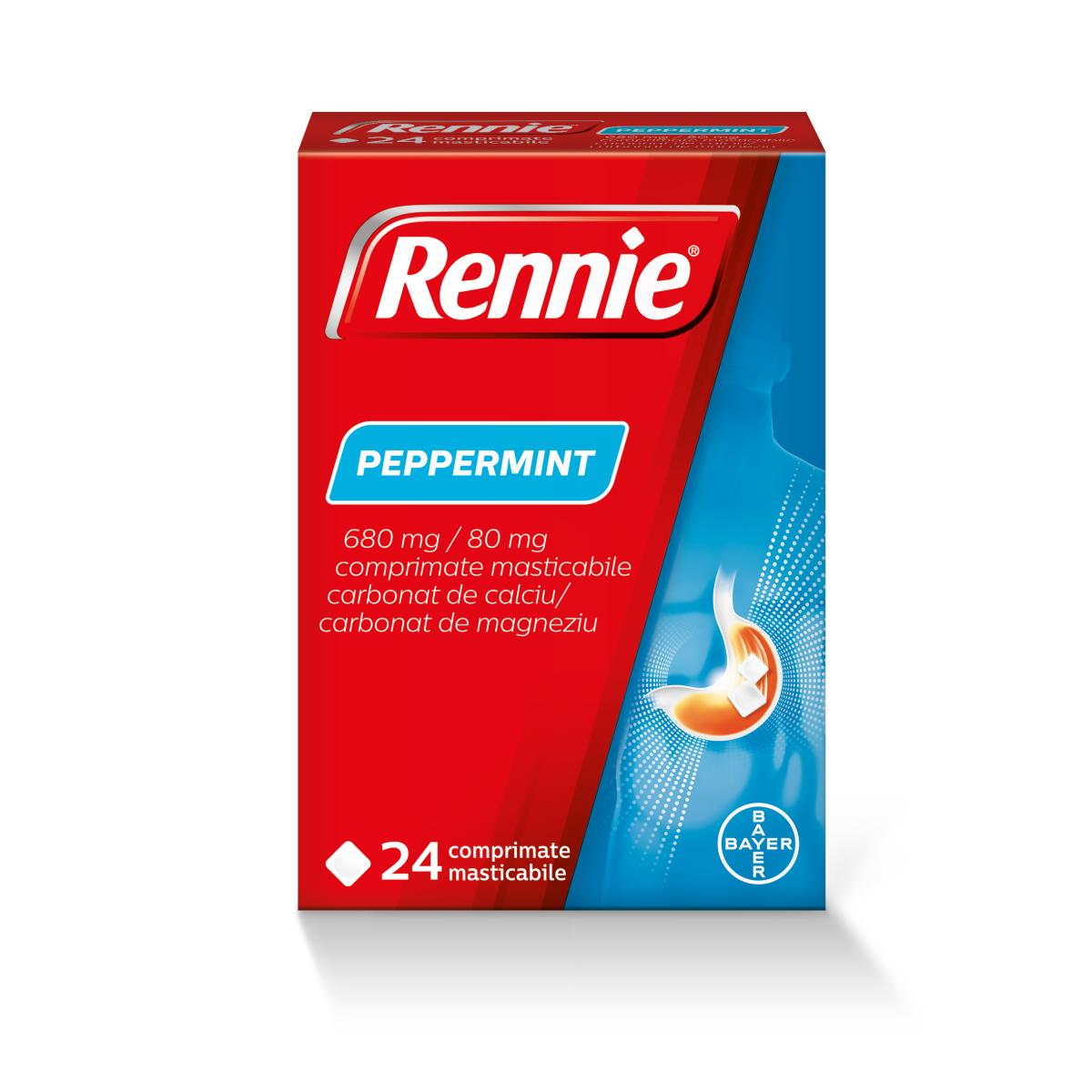 Medicamente OTC - fara reteta - RENNIE PEPPERMINT * 24 CPR MASTIC, farmacom.ro