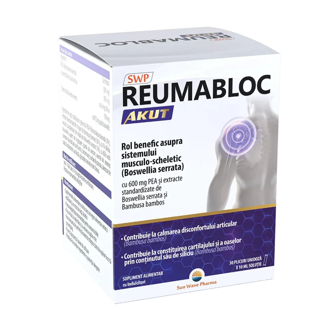 Afectiuni musculare si osoase - REUMABLOC AKUT * 30 PLICURI, farmacom.ro