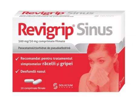 Medicamente fara reteta (OTC) - REVIGRIP SINUS * 20 CPR, farmacom.ro