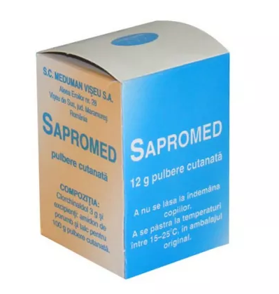 Medicamente fara reteta (OTC) - SAPROMED 3% PULB * 12 G MEDUMAN, farmacom.ro