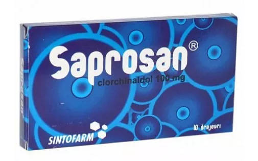 Medicamente fara reteta (OTC) - SAPROSAN 100 MG * 10 DR SINTOFARM, farmacom.ro