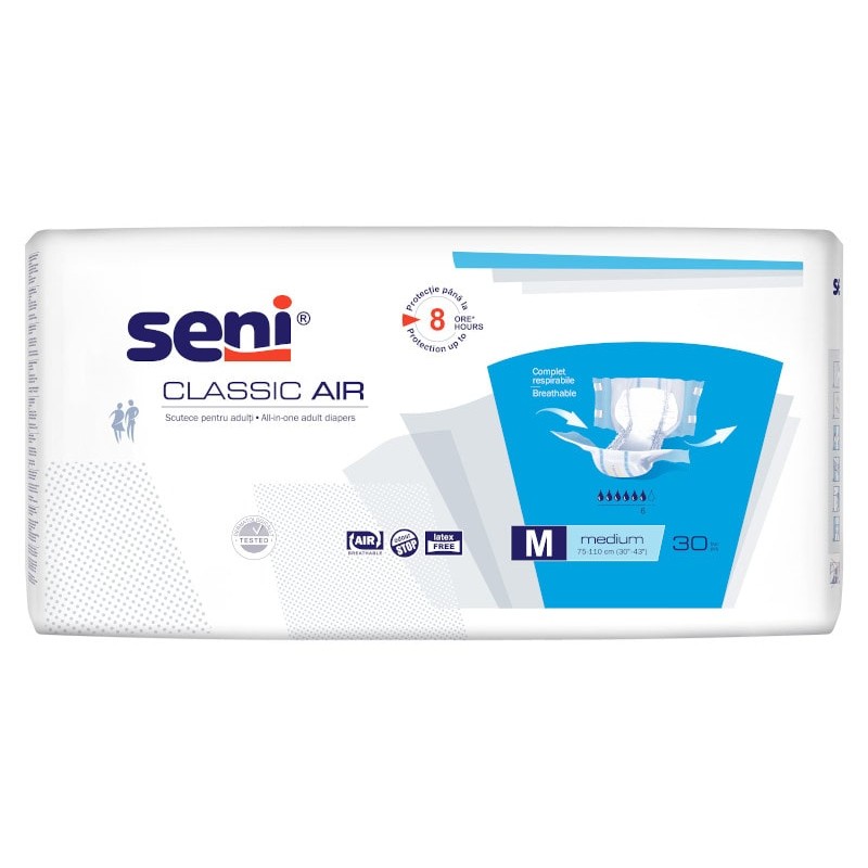 Incontinenta - SCUTECE AD SENI CLASSIC AIR MEDIUM * 30 BUC, farmacom.ro