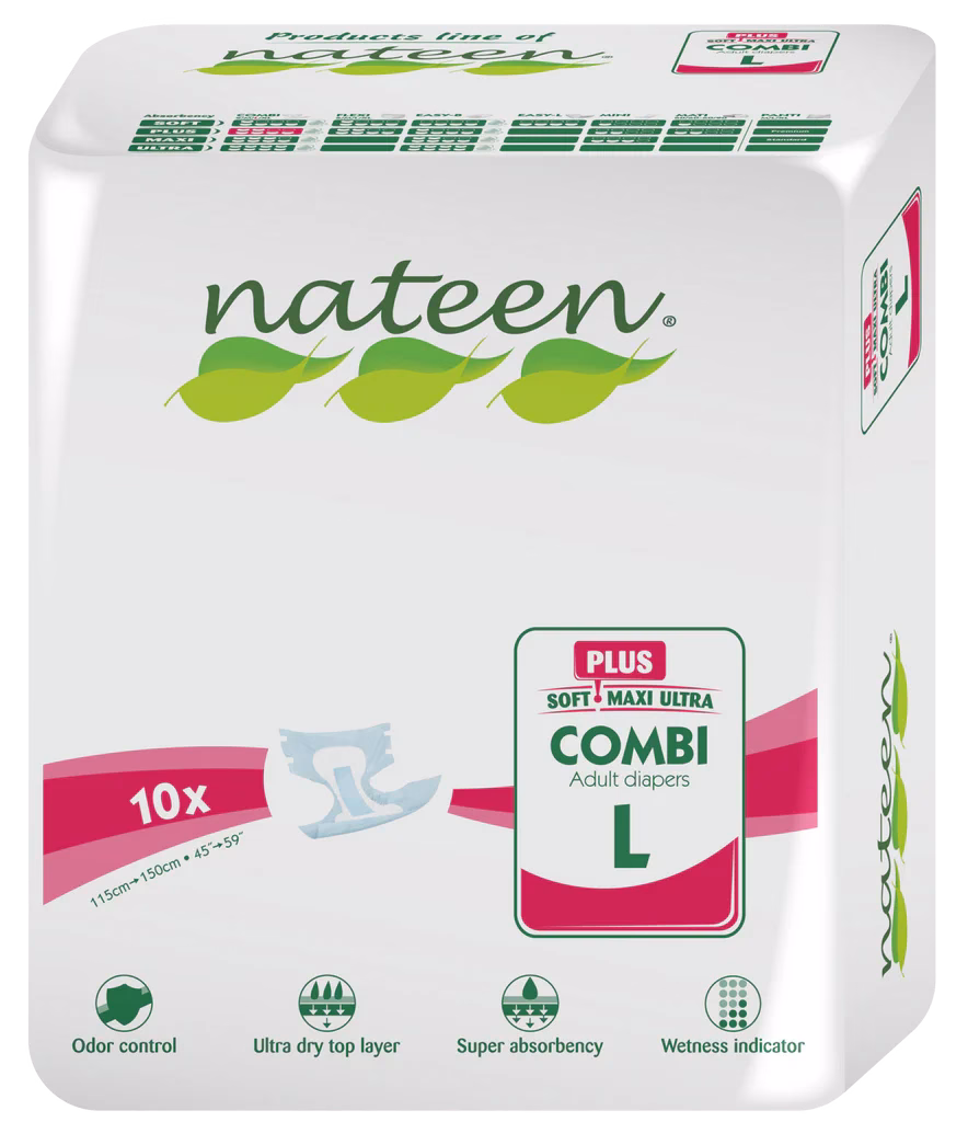 Ingrijire personala - SCUTECE ADULTI COMBI PLUS LINE MAR.L *10 BUC NATEEN, farmacom.ro