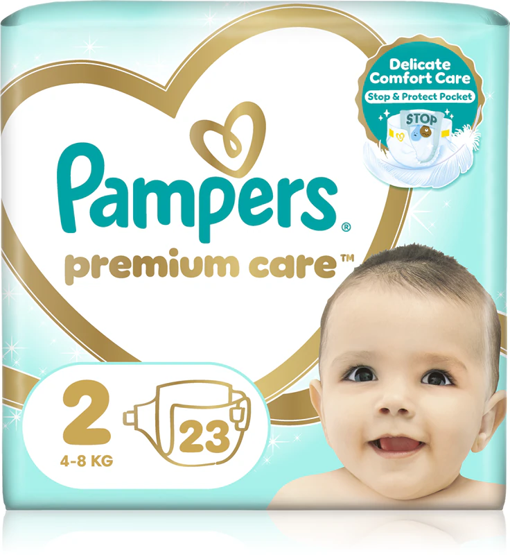 Scutece si ingrijirea zonei scutecului - SCUTECE COPII PAMPERS PREMIUM CARE 4-8 KG * 23 BUC, farmacom.ro