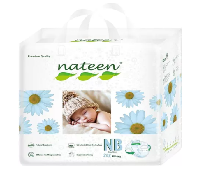 Mama si copilul - SCUTECE HIPOALERGENICE FLEX&FIT PREMIUM NEW BORN NR 1, 2-5 kg*20 BUC NATEEN, farmacom.ro