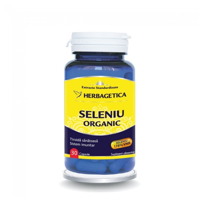 Vitamine si suplimente - Seleniu organic, 30 capsule, Herbagetica, farmacom.ro