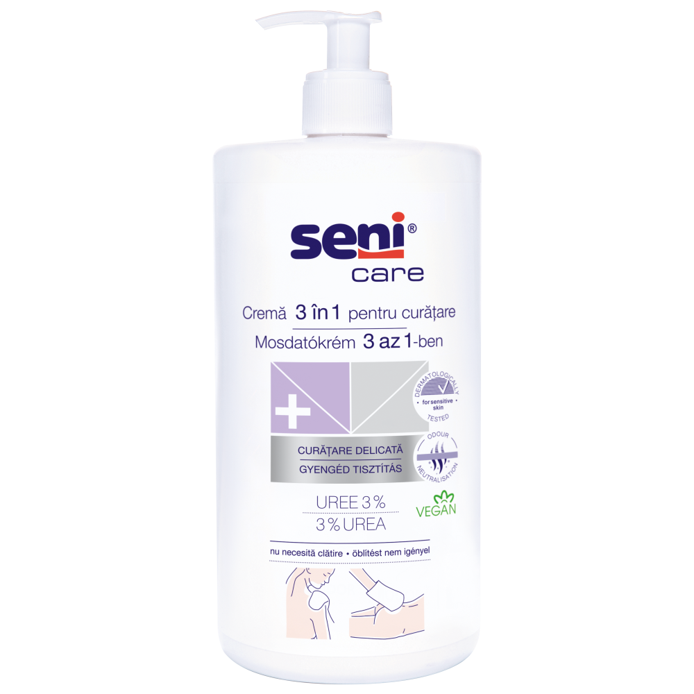 Ingrijire corporala - SENI CARE CREMA CURATARE CORP 3 IN 1 * 1000 ML 1114, farmacom.ro
