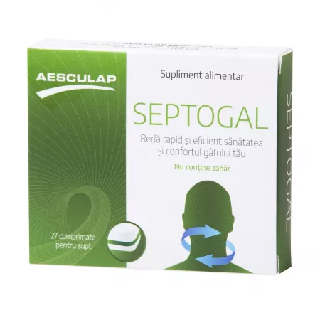 Suplimente, Produse naturiste, Vitamine si Minerale - SEPTOGAL * 27 COMPRIMATE, AESCULAP, farmacom.ro