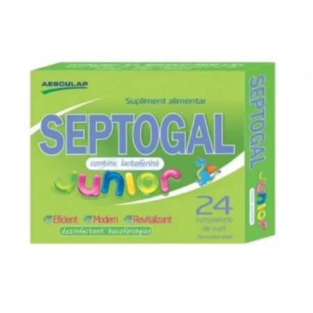 Vitamine si suplimente - SEPTOGAL JUNIOR * 24 CPR SUPT AESCULAP, farmacom.ro