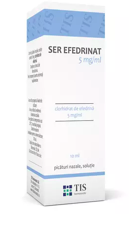 Medicamente fara reteta (OTC) - SER EFEDRINAT 0,5% * 10 ML TIS, farmacom.ro