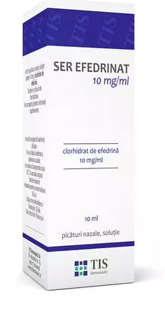 Medicamente fara reteta (OTC) - SER EFEDRINAT 1% * 10 ML TIS, farmacom.ro