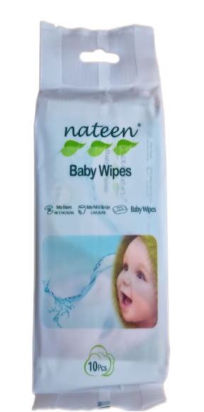 Mama si copilul - SERVETELE UMEDE 99% APA BABY WIPES*10 BUC NATEEN, farmacom.ro