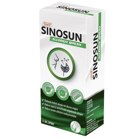 Suplimente alimentare - SINOSUN ALLERGY SPRAY NAZAL * 15 ML, farmacom.ro