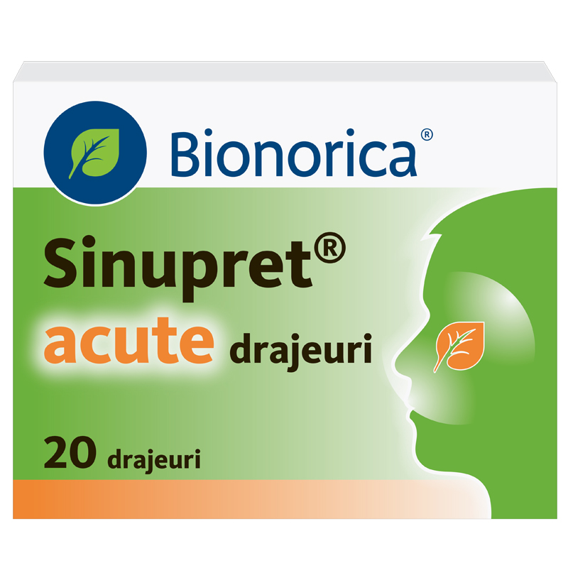 Medicamente fara reteta (OTC) - SINUPRET ACUTE * 20 DRG, farmacom.ro