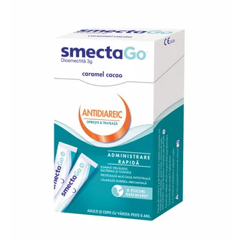 Suplimente alimentare - SMECTA GO * 8 PLICURI, farmacom.ro